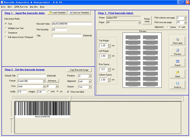 free barcode generator for mac excel
